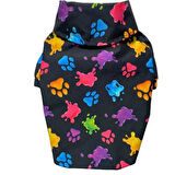 Gedyco Colorful Paws Polarlı Küçük Irk Köpek Yağmurluğu
