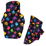 Gedyco Colorful Paws Polarlı Küçük Irk Köpek Yağmurluğu