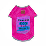 Alphadog Coolest Pembe Küçük Irk Köpek T-shirtü