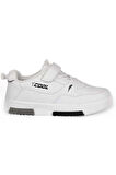 Cool Max Force Sneaker Çocuk Spor Ayakkabı Siyah Beyaz Kırmızı