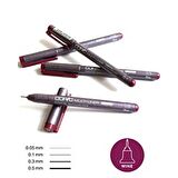 Copic Multiliner Wine Set (0,05, 0,1, 0,3, 0,5)