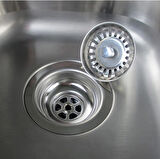 Çöpmak Sifon Kafası Paslanmaz Çelik – Lavabo Evye Gider Uyumlu Yedek Parça Süzgeç Başlığı
