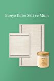 2'li Banyo Seti Nice Paspas Seti + Peach Blossom Banyo Mumu