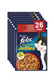 FELİX Felix Sensation Sığır & Domatesli Kedi Yaş Mama 85 Gr