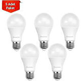 mylights panasonıc 8,5w e27 duylu gün ışığı led ampu 5adet