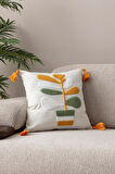 2'li Comfort Punch Desenli Kırlent Kare Dekoratif Bohem Nakışlı Koltuk Yastık Kılıfı panç 45x45
