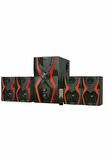 Carboon Serisi Bluetoothlu 4+1 Dijital Ekran Radyolu Usb Tf Destekli Ses Sistemi 52 Watt
