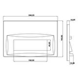 Creavit Arc Mat Gri Boyalı Kumanda Paneli - GP8002.00