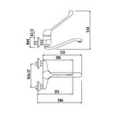 Creavit Medical Doktor Aplike Lavabo Bataryası - HM1106