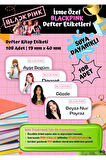 Blackpink Etiketi Defter Etiketi Kitap Etiketi Kişiye Özel Suya Dayanıklı İsim Yazılabilien