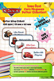 Cars Mcqueen Etiketi Defter Etiketi Kitap Etiketi Kişiye Özel Suya Dayanıklı İsim Yazılabilien