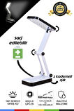Şarjlı Robot LED Masa Lambaları – Katlanabilir, Portatif, Kamp & Ders Çalışma Işığı (24 LED)