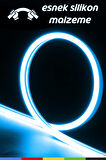 12V İç ve Dış Mekan Buz Mavisi Neon LED Şerit – 50 Metre Esnek Silikon Neon  (2.5 Cm’de Bir Kesilebilir)