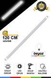 Beyaz 120 cm LED Floresan – 12V Adaptör Dahil, Yüksek Verimli Aydınlatma