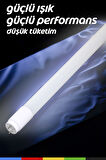 Beyaz 120 cm LED Floresan – 12V Adaptör Dahil, Yüksek Verimli Aydınlatma