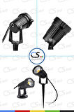 7W COB LED Çim Aydınlatma Kazıklı Bahçe Armatürü – IP65 Gün Işığı