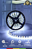 12V İç Mekan M/60 2835 Beyaz LED Şerit – 5 Metre, Kesilebilir ve Eklenebilir