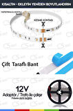 12V İç Mekan M/60 5050 RGB LED Şerit – 5 Metre, Kesilebilir ve Eklenebilir