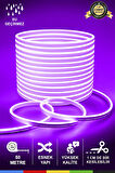 12V İç ve Dış Mekan Mor Neon LED Şerit – 50 Metre Esnek Silikon Neon  (1 cm’de Bir Kesilebilir)