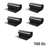 Endüstriyel Jumbo Boy Siyah Çöp Torbası Poşeti - 700 Gr. - 90 Litre - 80 x 110 Cm / 10 Adetlik 5 Rulo