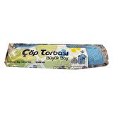 Canhome Mavi Büyük Boy Battal 65x80 Cm. 30 Litre Çöp Torbası Poşeti - 10 Adetlik 3 Rulo