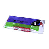 Naksan ArmaPlus Takviyeli Kalın Baskılı Beyaz Çanta Poşet Torba - 50x60 Cm. - 50 Adetlik 5 Paket
