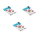 Arma Baskılı Mini Blok Poşet Torba - No : 1 - 22x35 Cm. - Beyaz - 100 Adetlik 3 Paket