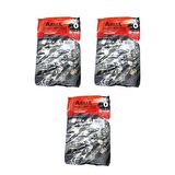 Arma Baskılı Mini Blok Poşet Torba - No : 0 - 20x30 Cm. - Siyah - 100 Adetlik 3 Paket