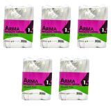 Naksan Arma Şeffaf Naylon 3 lük 25x42 Cm. Bakkaliye Poşeti Torbası - 1 Kg. - Ort. 140 Adet - 5 Paket 