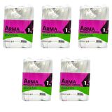 Naksan Arma Şeffaf Naylon 5 lik 30x52 Cm. Bakkaliye Poşeti Torbası - 1 Kg. - Ort. 85 Adet - 5 Paket 