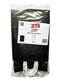 Büküm Saplı Kraft Kağıt Karton Hediyelik Çanta Poşet Torba - Siyah - 25x31 Cm. - 5 Adetlik 1 Paket