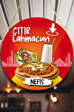 Lahmacun Salonu Için Duvar, Kapı, Çift Taraflı Askılı Pano Karşılama Tabelası, Restoran Süs Dekor