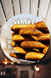 Simit Dükkanı Için Duvar, Kapı, Çift Taraflı Askılı Pano Karşılama Tabelası, Pastane Fırın Süs Dekor