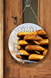 Simit Dükkanı Için Duvar, Kapı, Çift Taraflı Askılı Pano Karşılama Tabelası, Pastane Fırın Süs Dekor