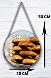 Simit Dükkanı Için Duvar, Kapı, Çift Taraflı Askılı Pano Karşılama Tabelası, Pastane Fırın Süs Dekor