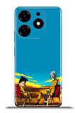 Tecno Spark 10 Pro Esnek Silikon Kamera Koruma 4k Desenli Özel Tasarım - Ricknandmorty