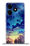 Tecno Spark 10 Pro Esnek Silikon Kamera Koruma 4k Desenli Özel Tasarım - Cloud City