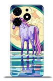 Tecno Spark 10 Pro Esnek Silikon Kamera Koruma 4k Desenli Özel Tasarım - Unicorn Look