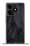 Tecno Spark 10 Pro Esnek Silikon Kamera Koruma 4k Desenli Özel Tasarım - Siyah Beton