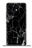 Tecno Spark 10 Pro Esnek Silikon Kamera Koruma 4k Desenli Özel Tasarım - Siyah Mermer