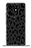 Tecno Spark 10 Pro Esnek Silikon Kamera Koruma 4k Desenli Özel Tasarım - Siyah Leopar