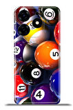 Tecno Spark 10 Pro Esnek Silikon Kamera Koruma 4k Desenli Özel Tasarım - Bilardo