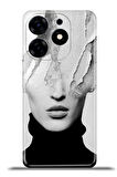 Tecno Spark 10 Pro Esnek Silikon Kamera Koruma 4k Desenli Özel Tasarım - Art Girl