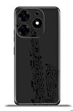 Tecno Spark 10 Pro Esnek Silikon Kamera Koruma 4k Desenli Özel Tasarım - Saksofon