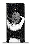 Tecno Spark 10 Pro Esnek Silikon Kamera Koruma 4k Desenli Özel Tasarım - Siyah Aşk
