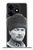 Tecno Spark 10 Pro Esnek Silikon Kamera Koruma 4k Desenli Özel Tasarım - Atatürk Paşa