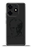 Tecno Spark 10 Pro Esnek Silikon Kamera Koruma 4k Desenli Özel Tasarım - Atatürk Portre
