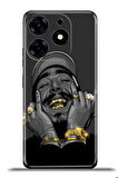 Tecno Spark 10 Pro Esnek Silikon Kamera Koruma 4k Desenli Özel Tasarım - Post Malone
