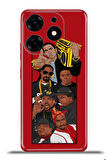 Tecno Spark 10 Pro Esnek Silikon Kamera Koruma 4k Desenli Özel Tasarım - Rap Legends