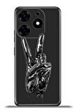 Tecno Spark 10 Pro Esnek Silikon Kamera Koruma 4k Desenli Özel Tasarım - Peace